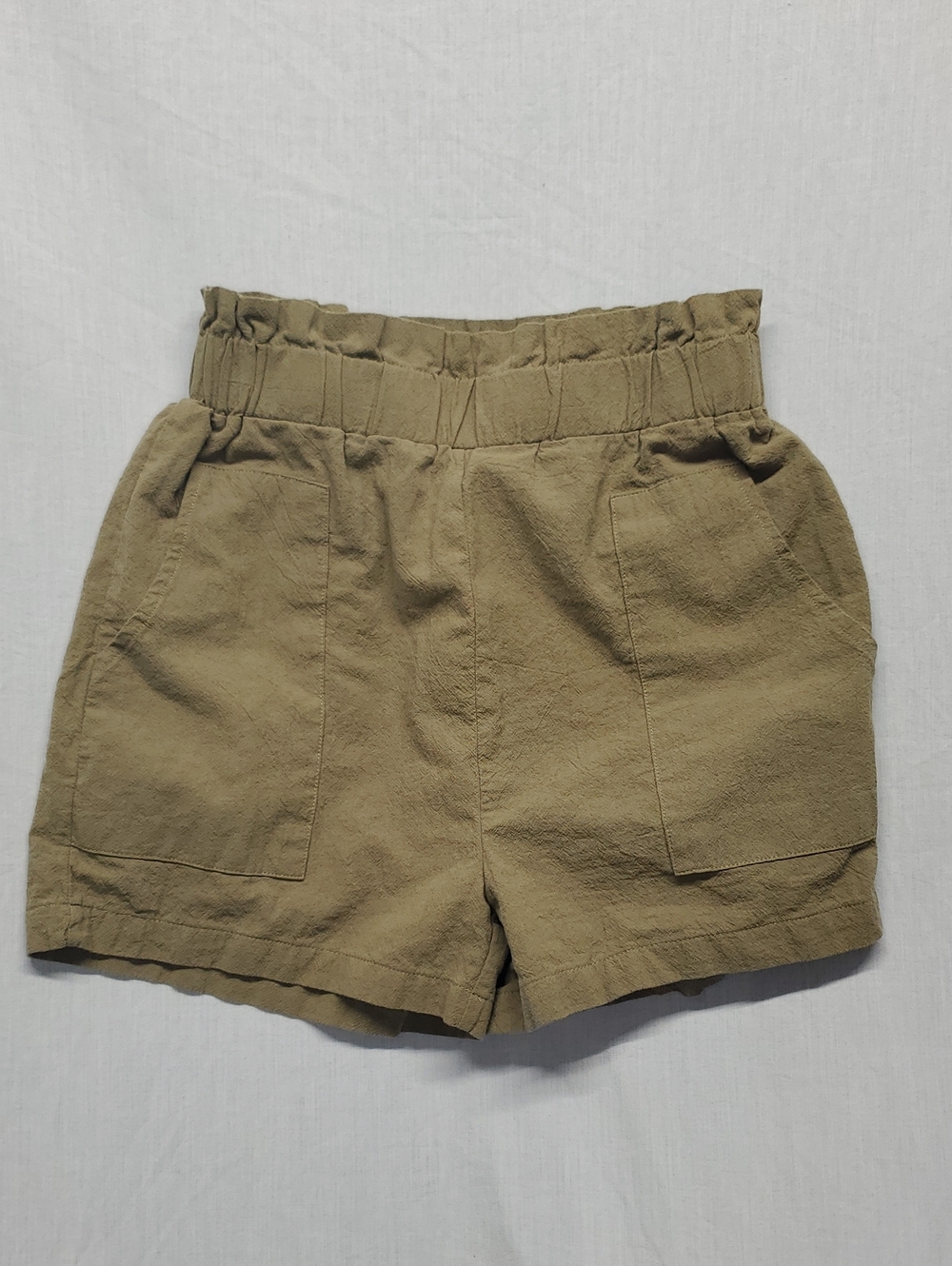 SHEIN Olive Paperbag Waist Utility Shorts #304